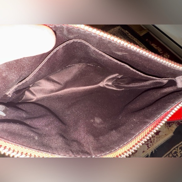 Coach Poppy Crossbody bag purse crimson red monogram signature c travel zipper - Picture 4 of 8